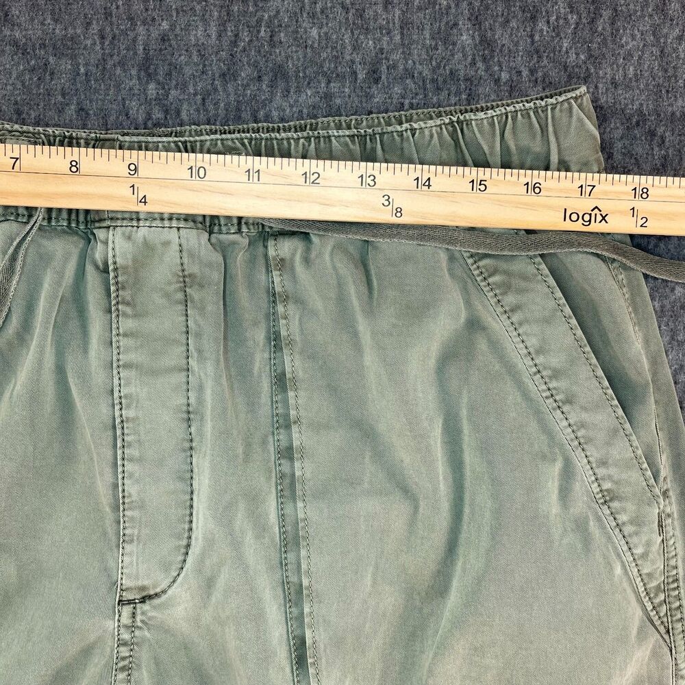 Abercrombie Garment Dyed Baggy Cargo Pants L Green Zip Hem Gorpcore Utility Y2K - Picture 7 of 12